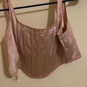 Pink corset top